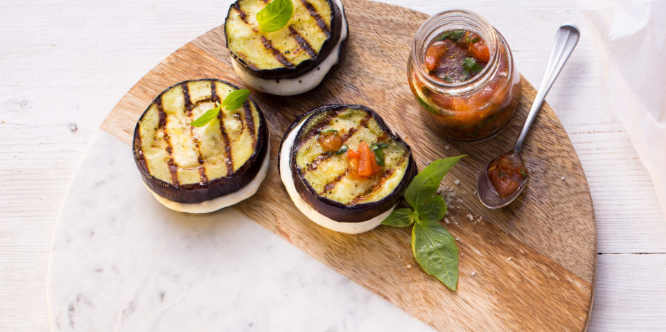 Auberginen-Sandwiches