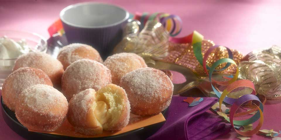 Krapfen mit Mascarpone Füllung