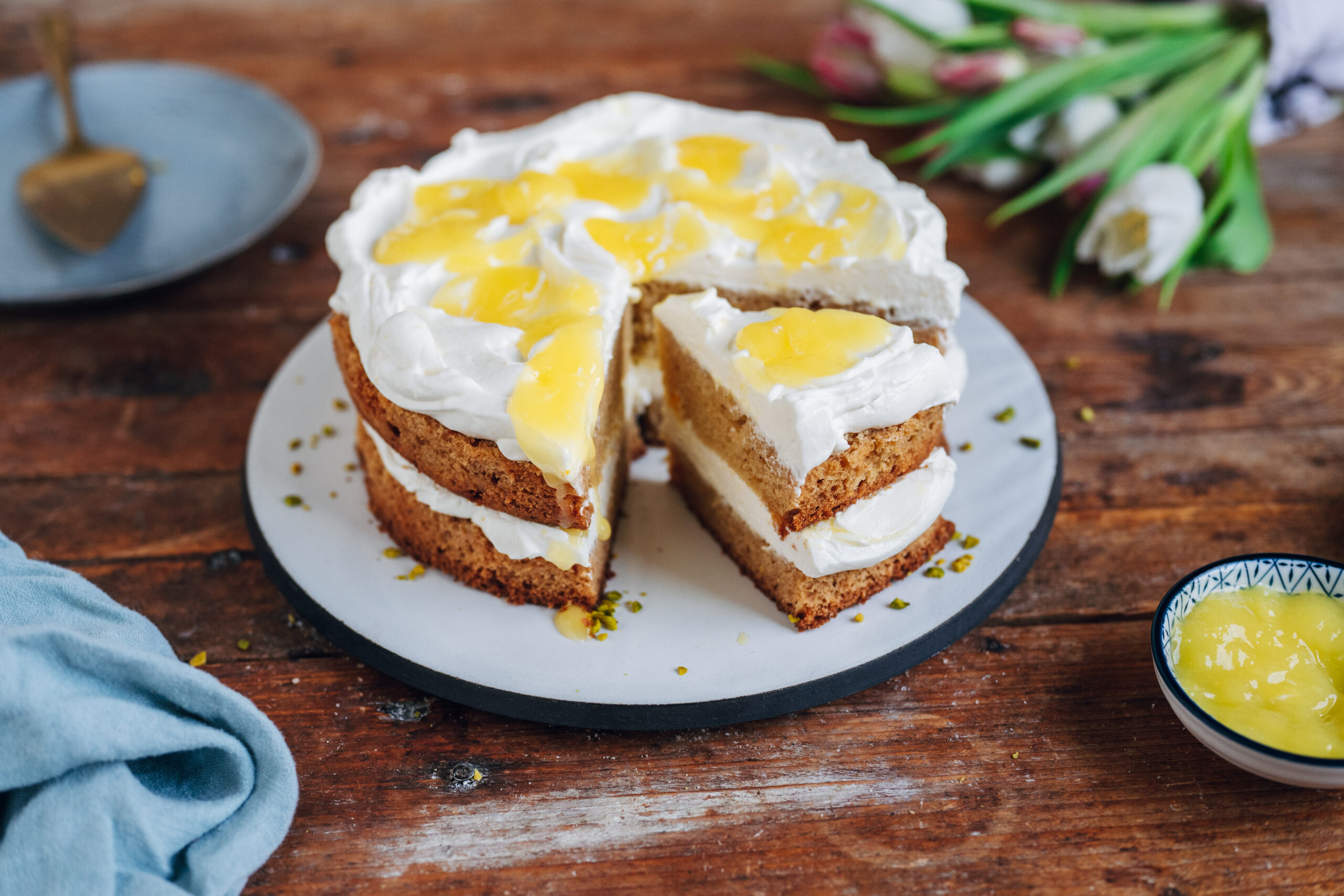 Zitronen-Mascarpone Torte