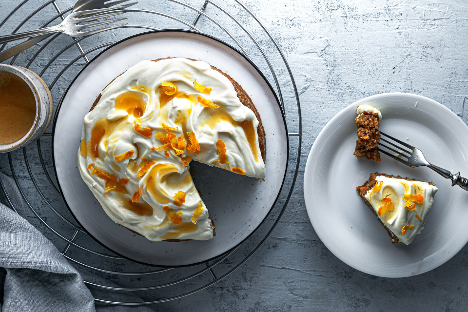 Karottenkuchen mit Mascarpone-Creme