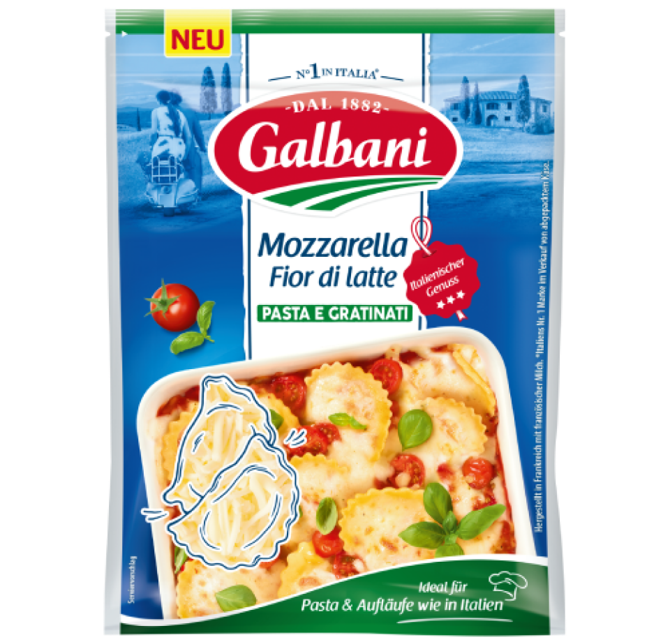 Galbani Mozzarella Fior di Latte Pasta e gratinati 150g