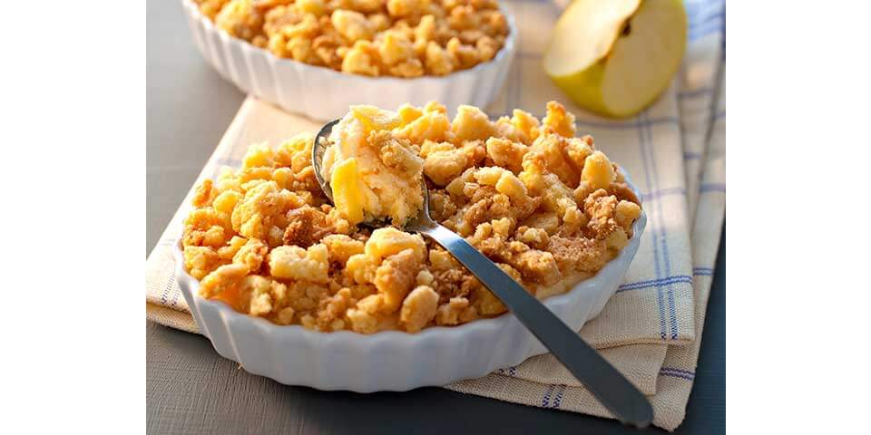 Apfel-Crumble-Tiramisu