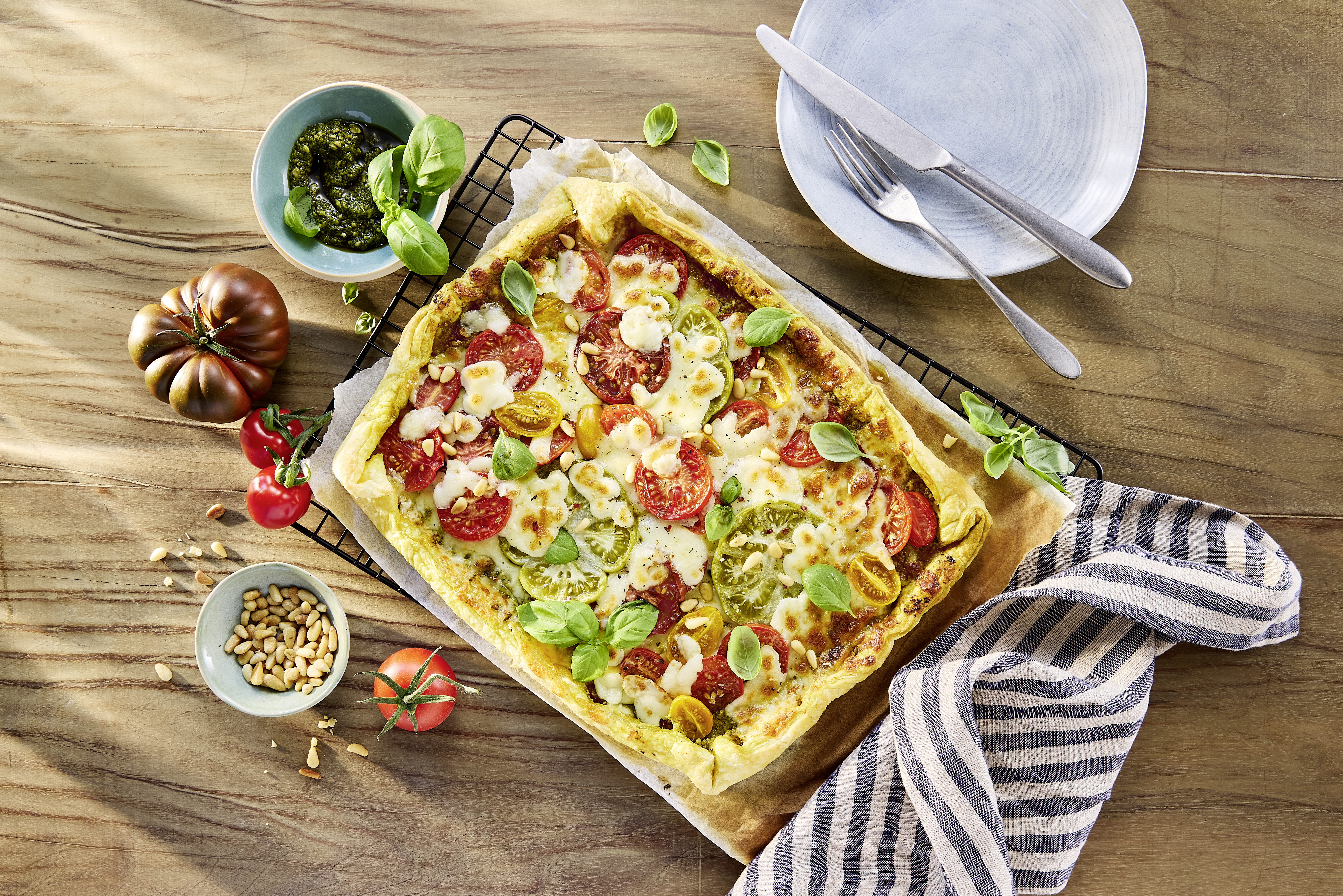 Schnelle Caprese-Tarte mit Fior di Latte image