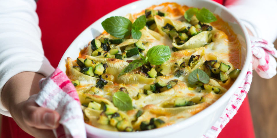 Muschelnudeln mit Zucchini-Füllung