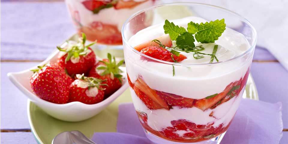 Marinierte Erdbeern mit Galbani Mascarponecreme