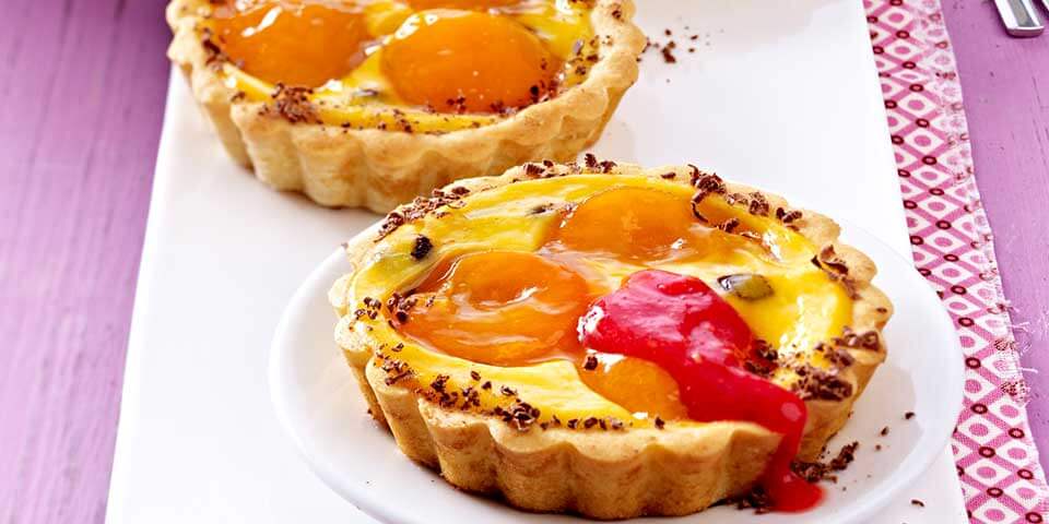 Kleine Galbani Ricotta-Aprikosen-Tarteletts