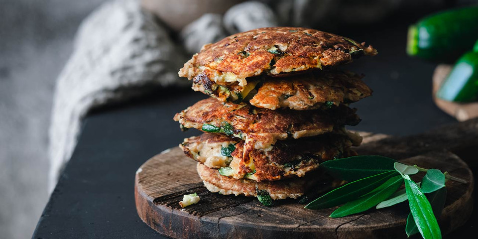 Zucchini-Ricotta-Küchlein