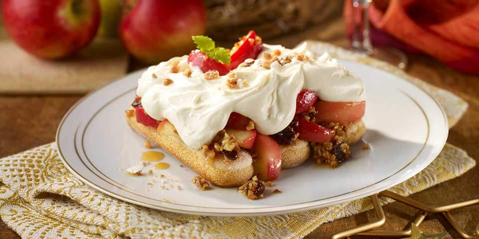 Bratapfel-Tiramisu