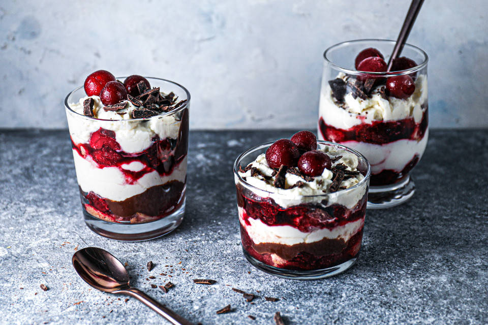 Schwarzwälder-Tiramisu im Glas