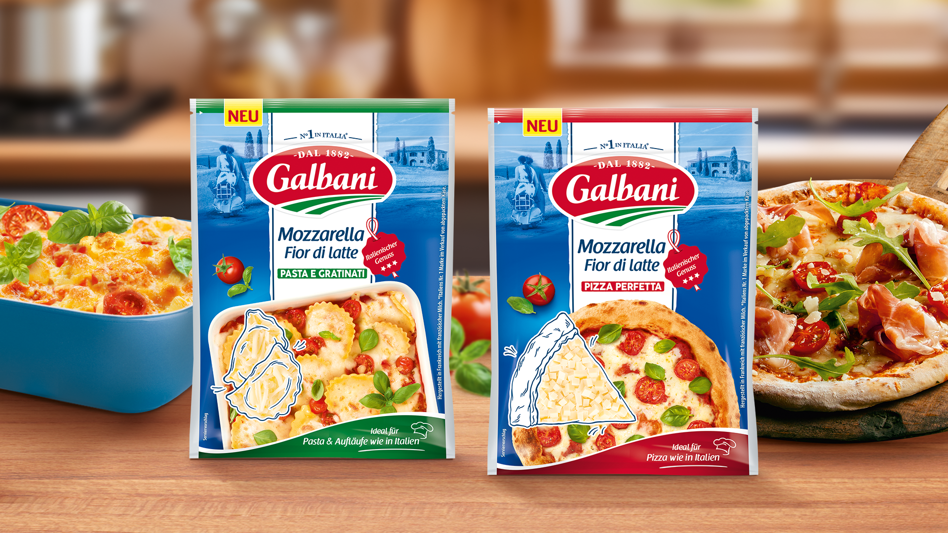 Homepage banner - geriebener Mozzarella FDL