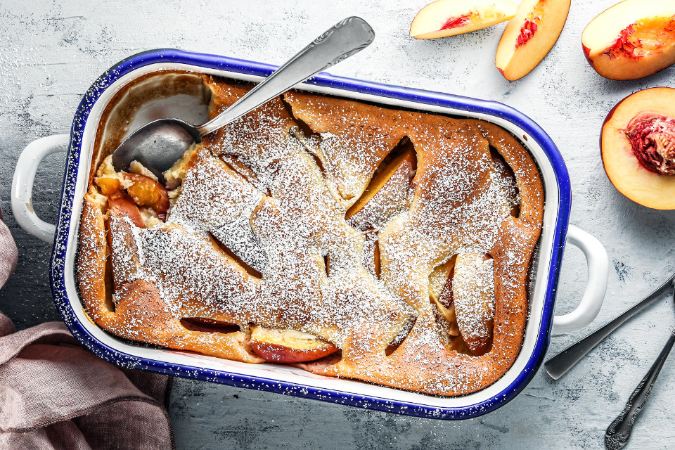 Mascarpone-Auflauf mit Nektarinen