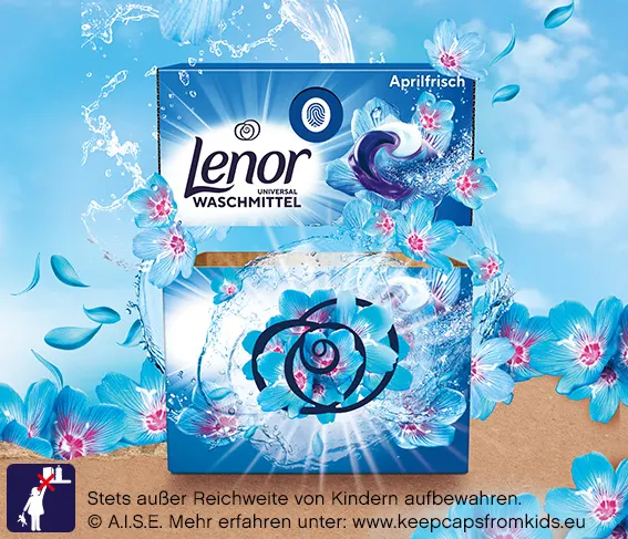 Die Lenor SECURECLIC Kartonbox