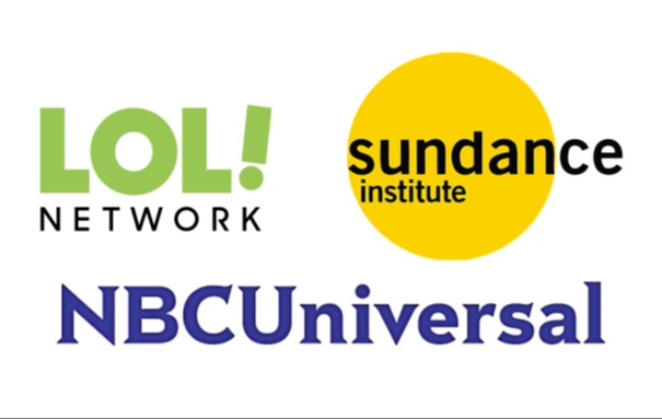 Logos of LOL Network, Sundance Institute and NBCUniversal