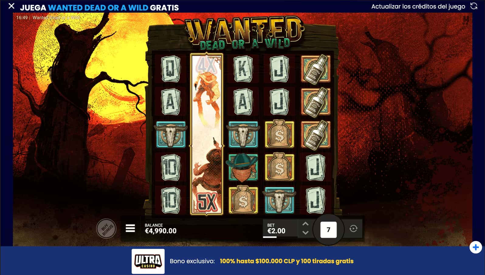 Wanted Dead or Alive - Bonus