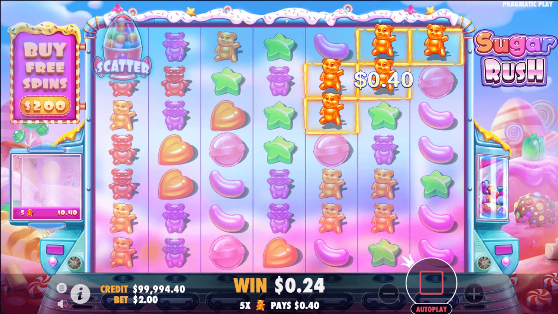 Sugar Rush bonos