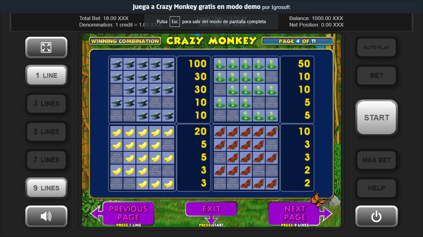 Crazy Monkey Tragamonedas Bono