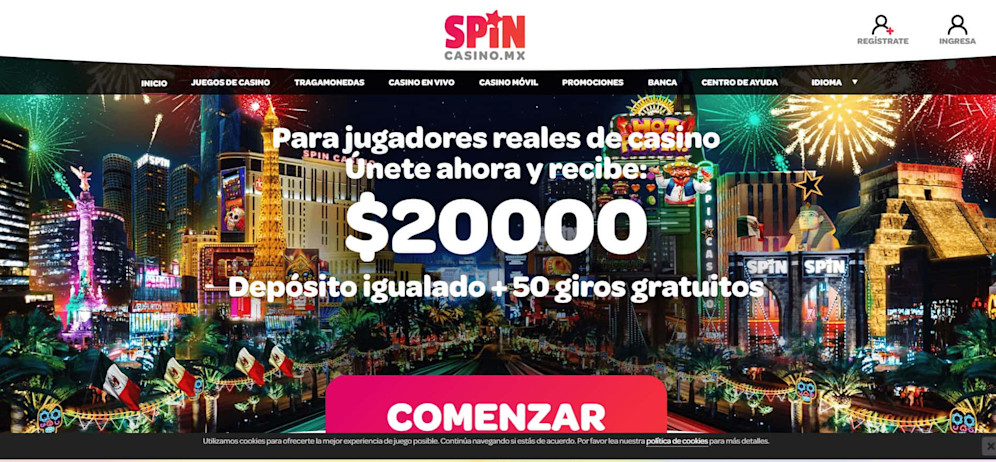 Spin Casino Homepage