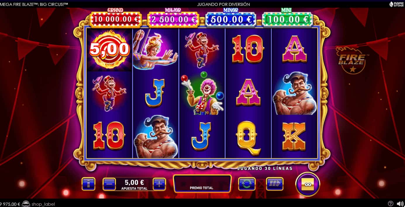 Big Circus Tragamonedas Bono