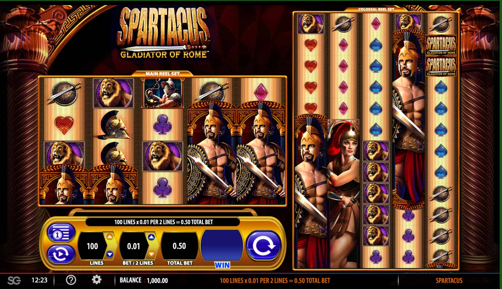 Tragamonedas Spartacus Gladiator of Rome bonus