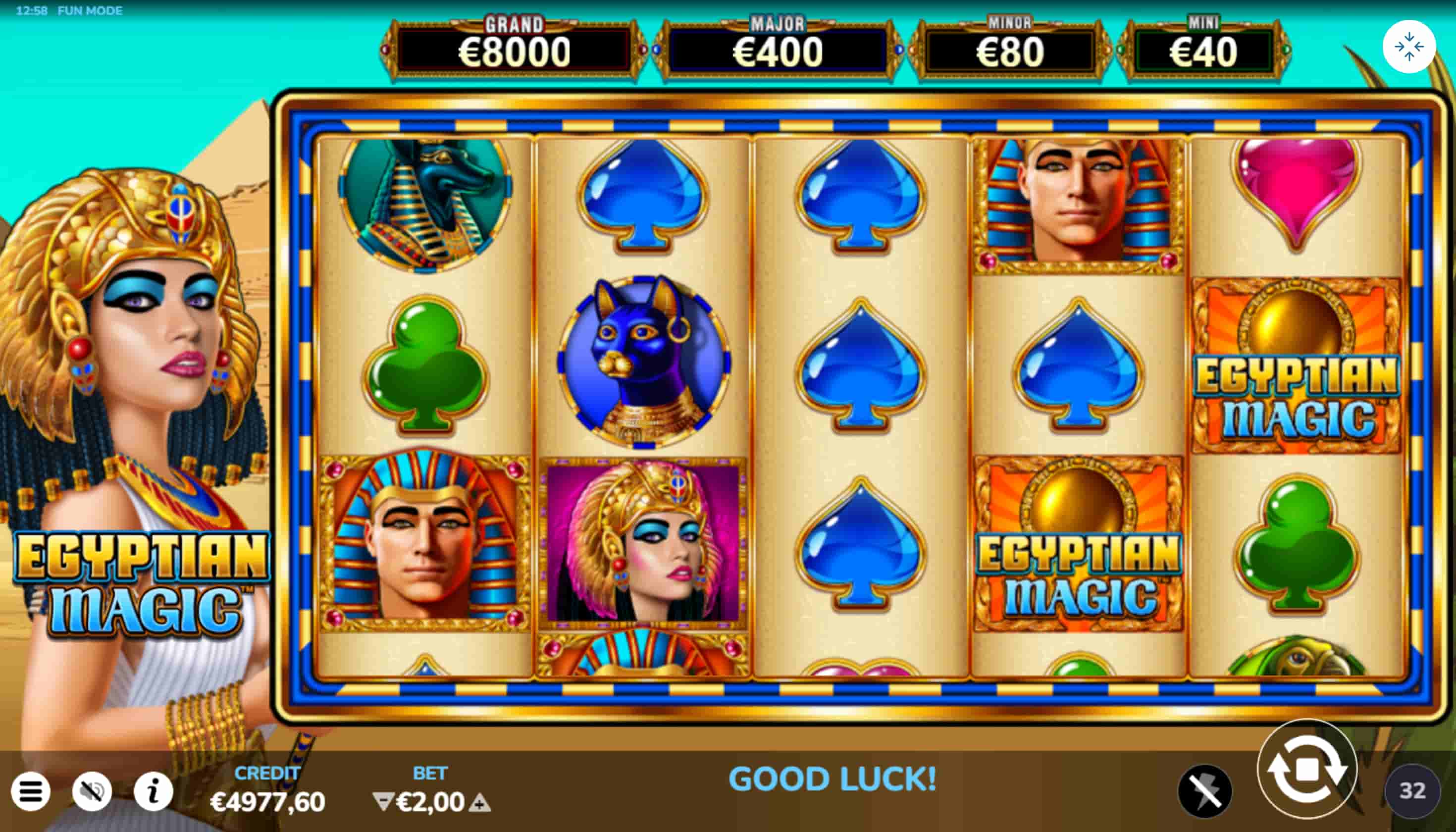 Funciones especiales Egyptian Magic