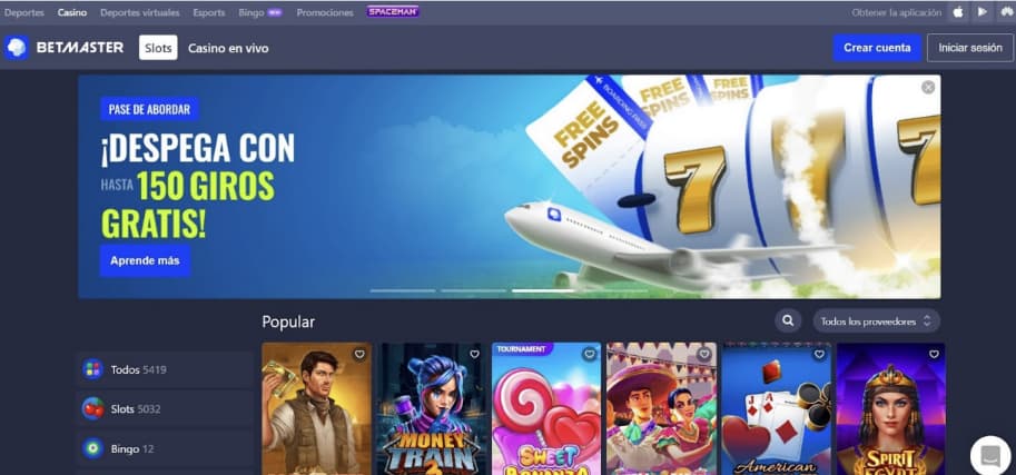 Betmaster Homepage 