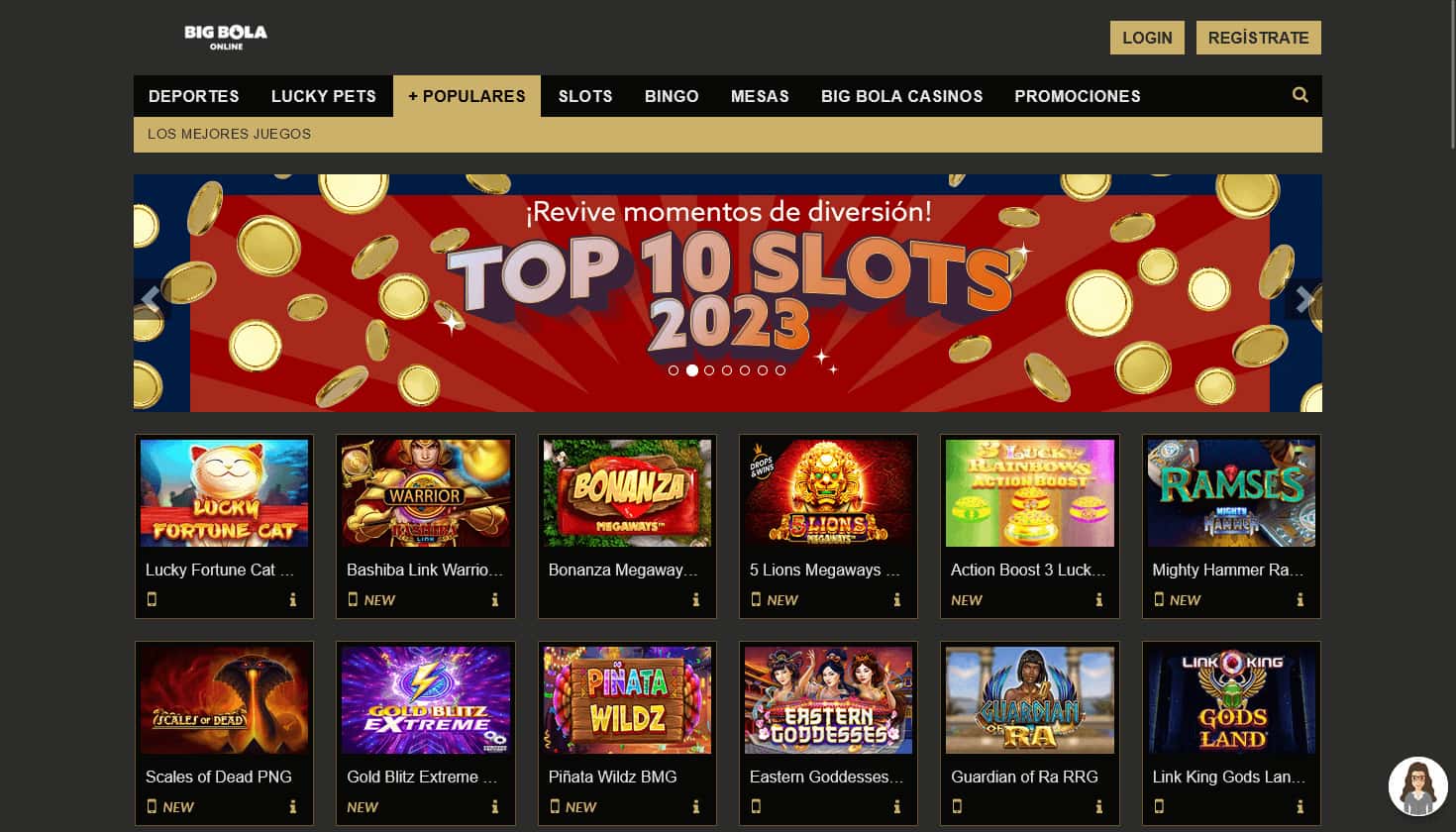 Big Bola Catálogo de Juegos
