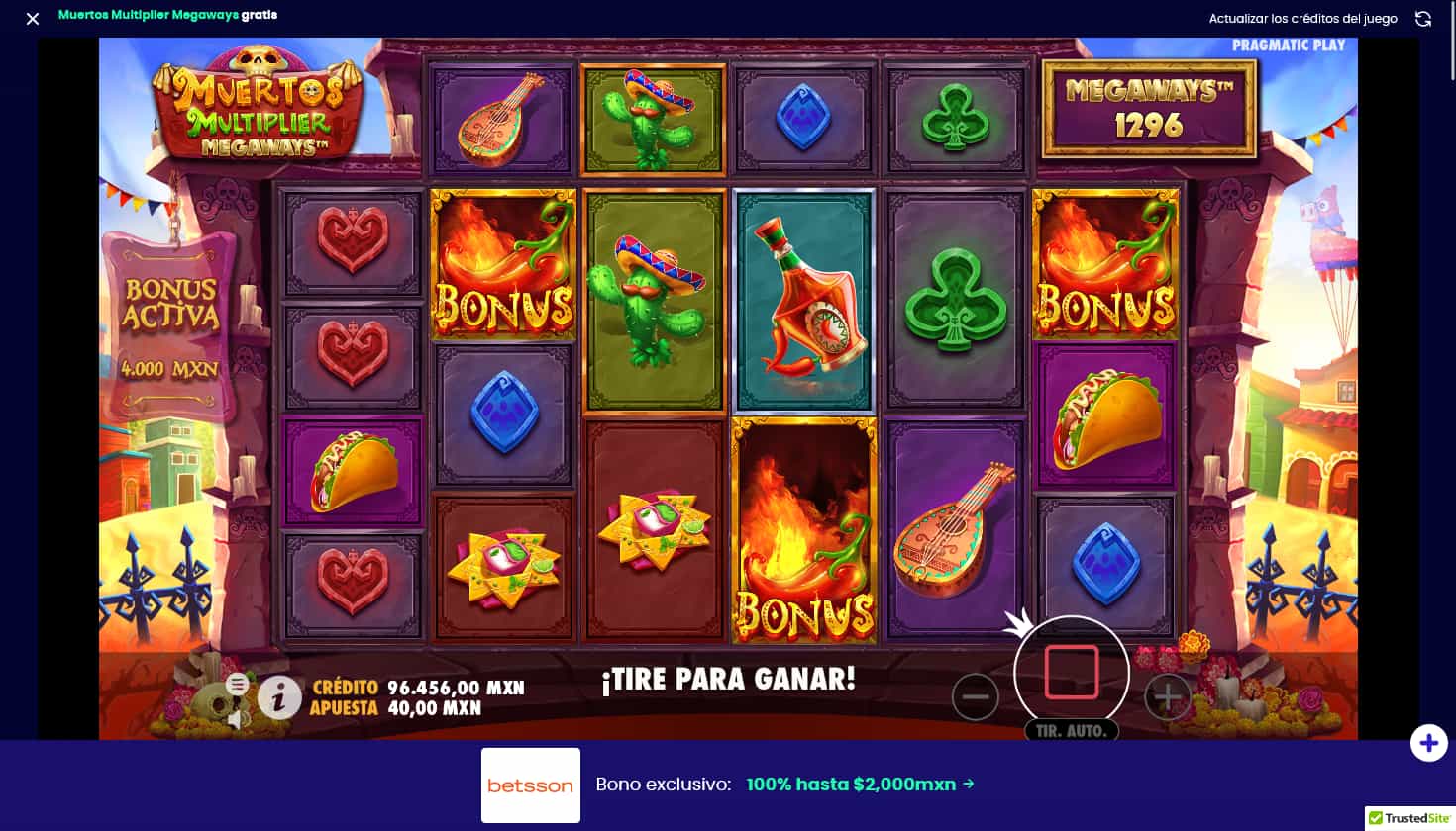 Muertos Multiplier Megaways Bonus