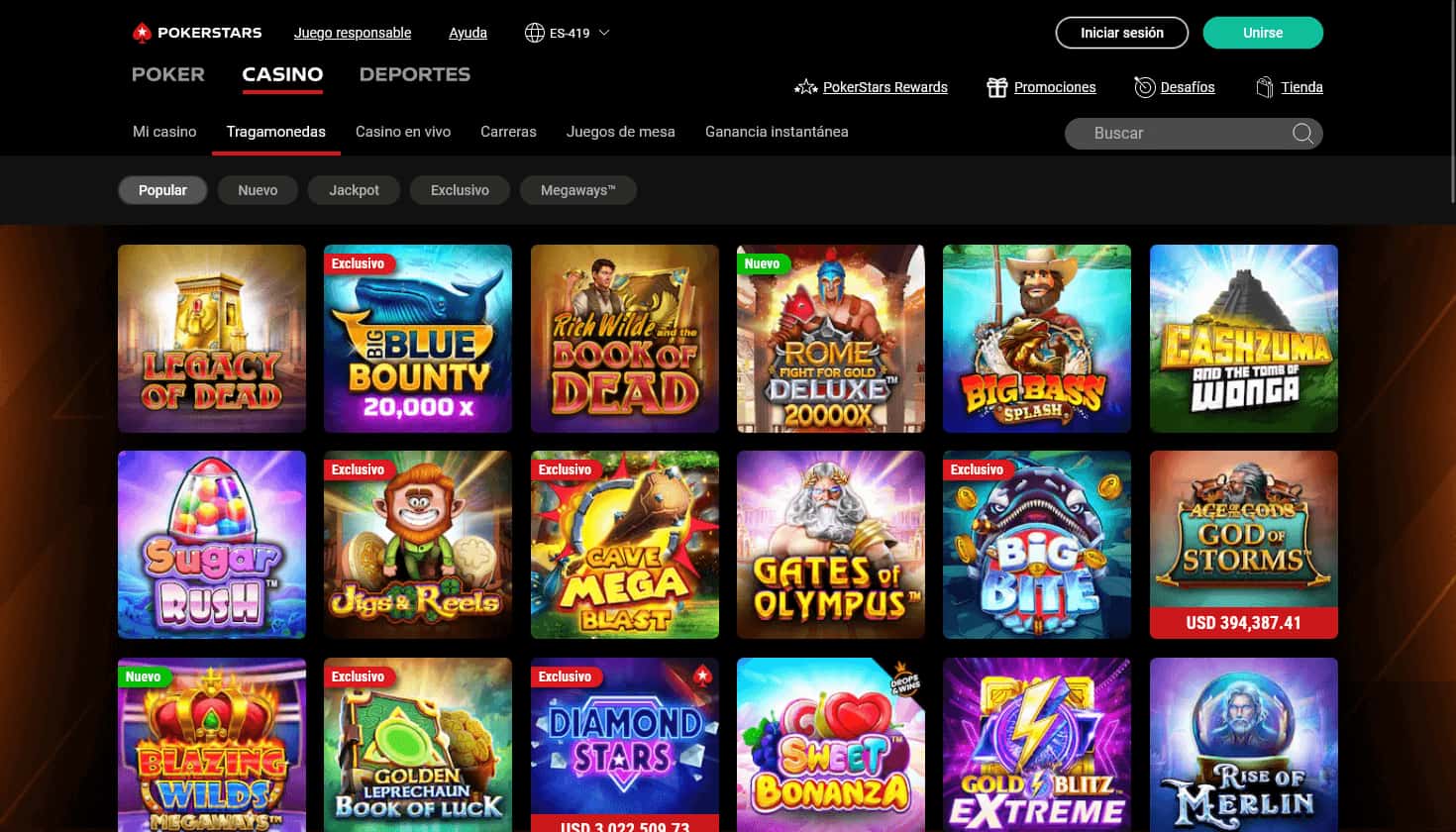 Pokerstars Juegos populares