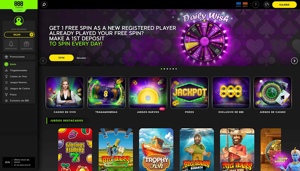 Casino 888 página de inicio