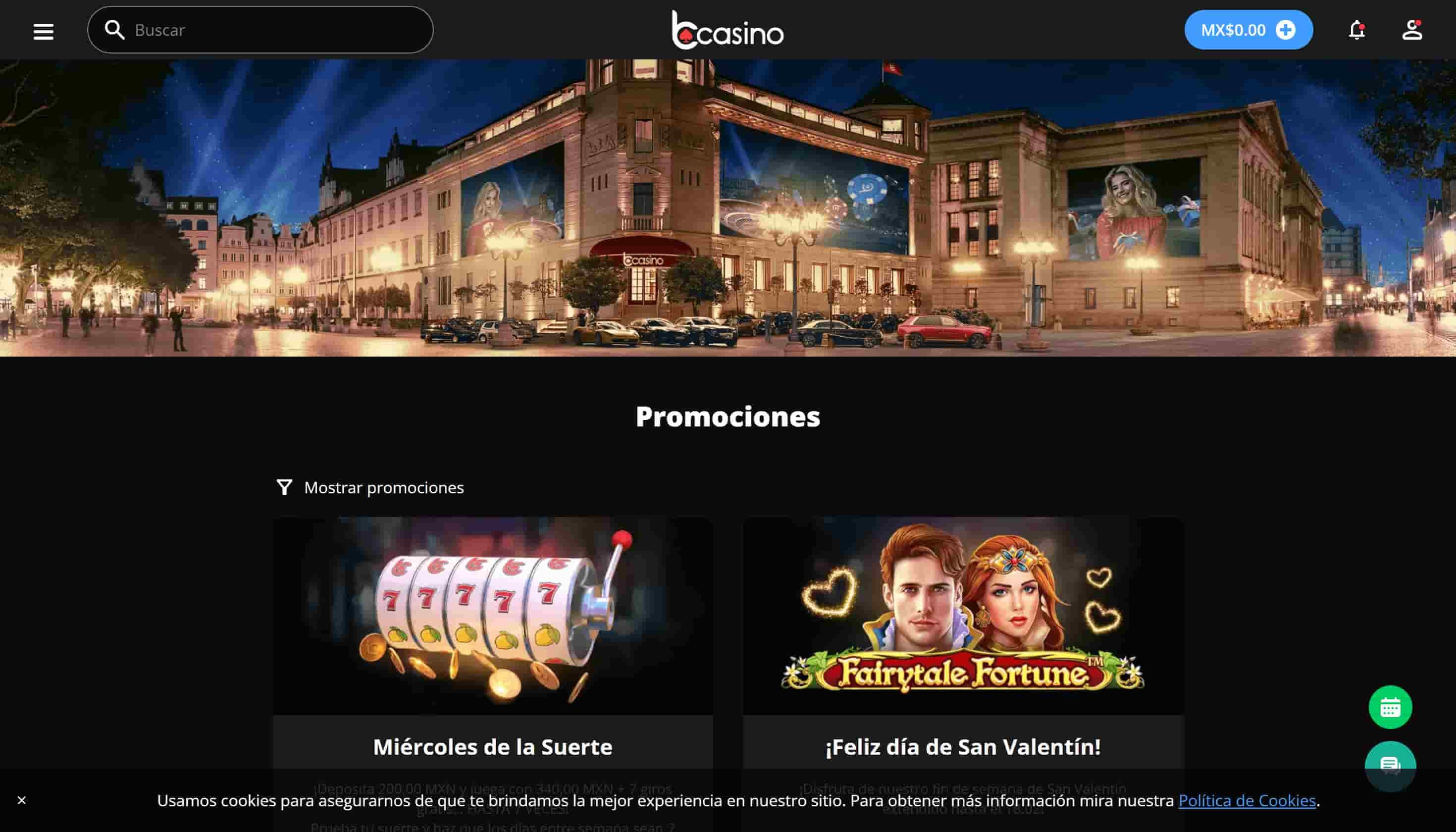 bcasino bonos y promociones