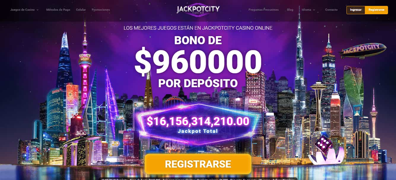 Jackpot City Chile Homepage