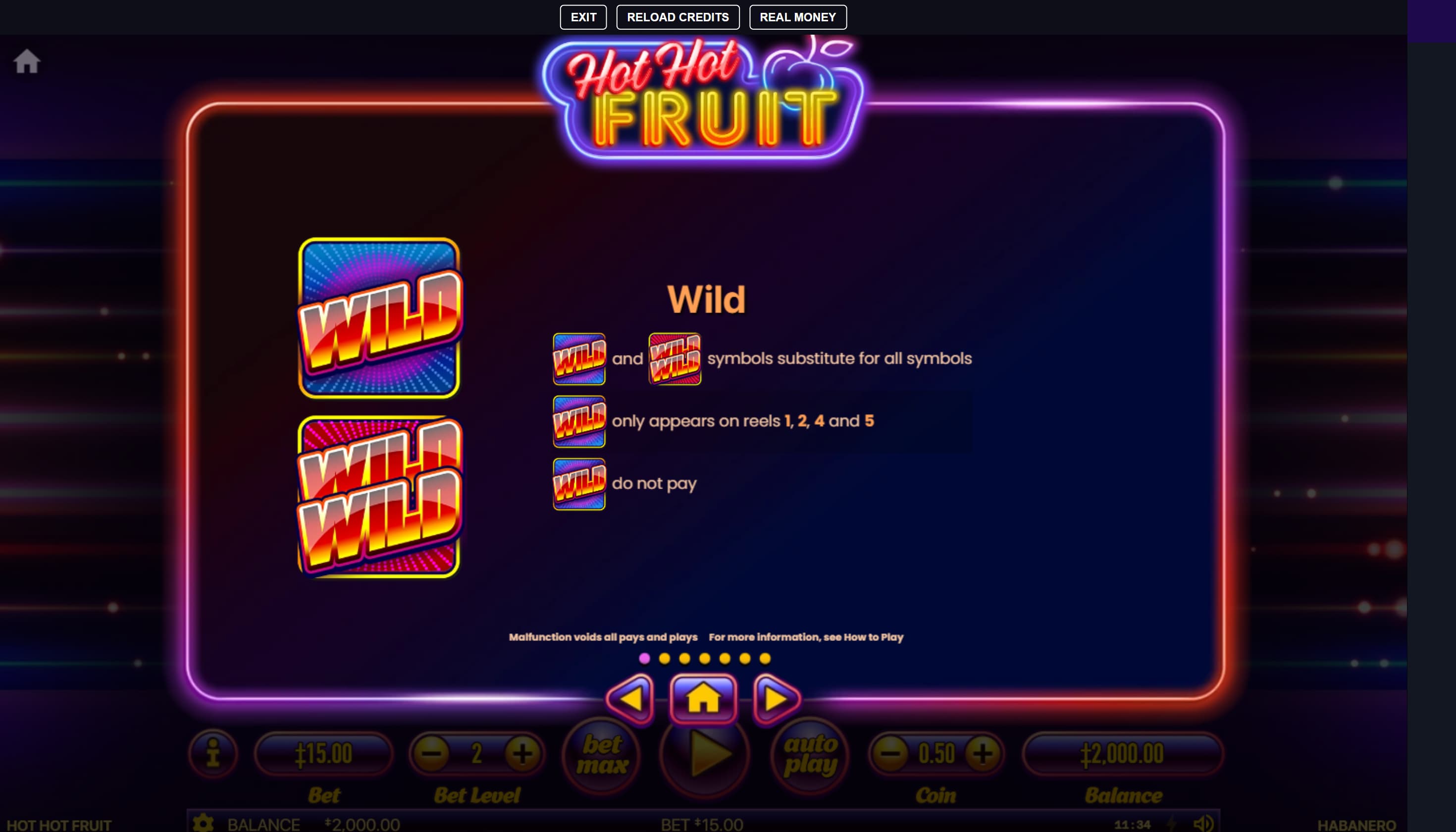 Hot Hot Fruit bonos