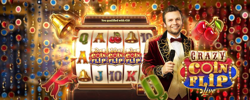 Dealer ao vivo - Game Show - Crazy coin flip - Evolution
