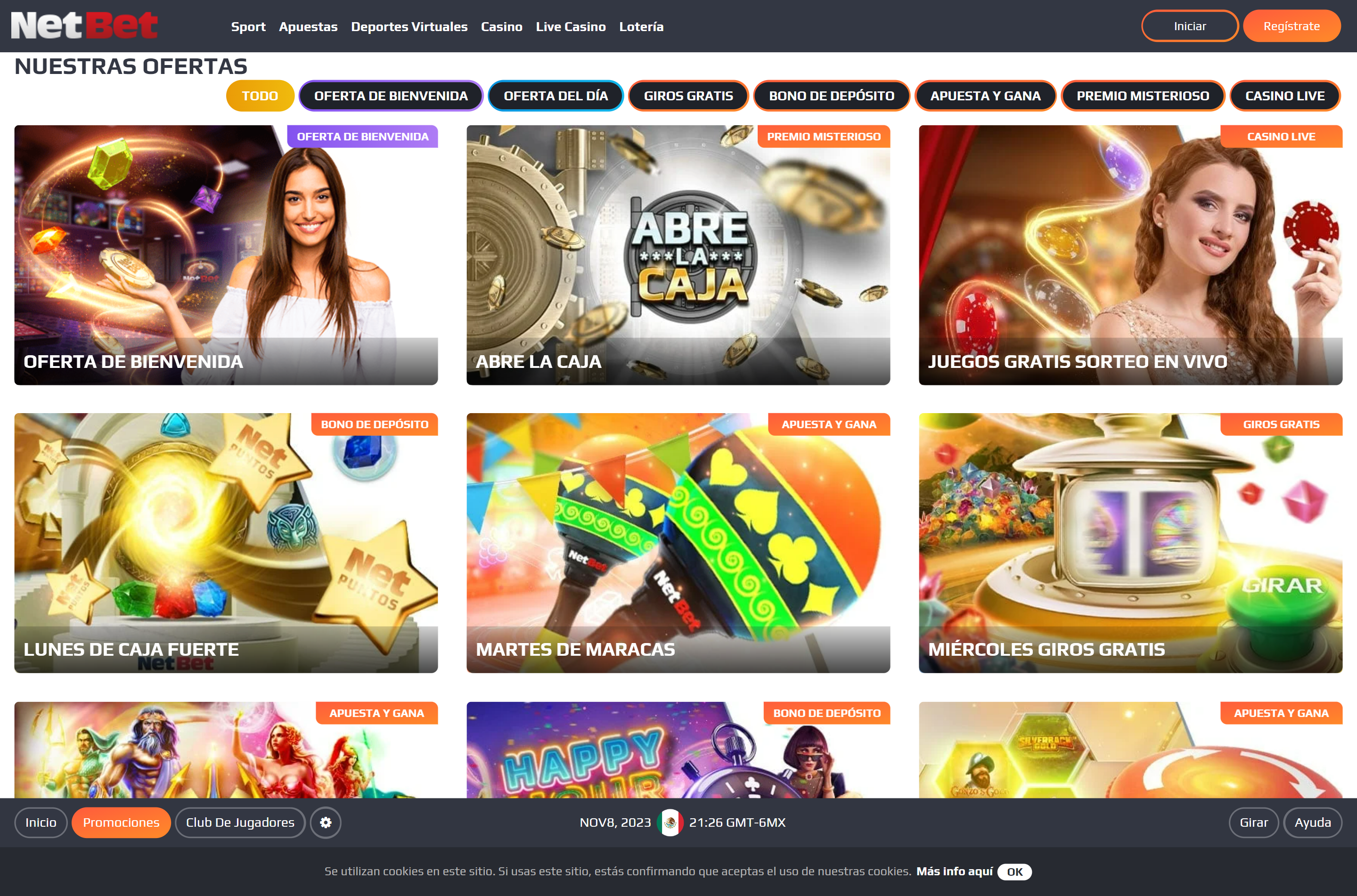 Netbet Casino Bonos y promociones