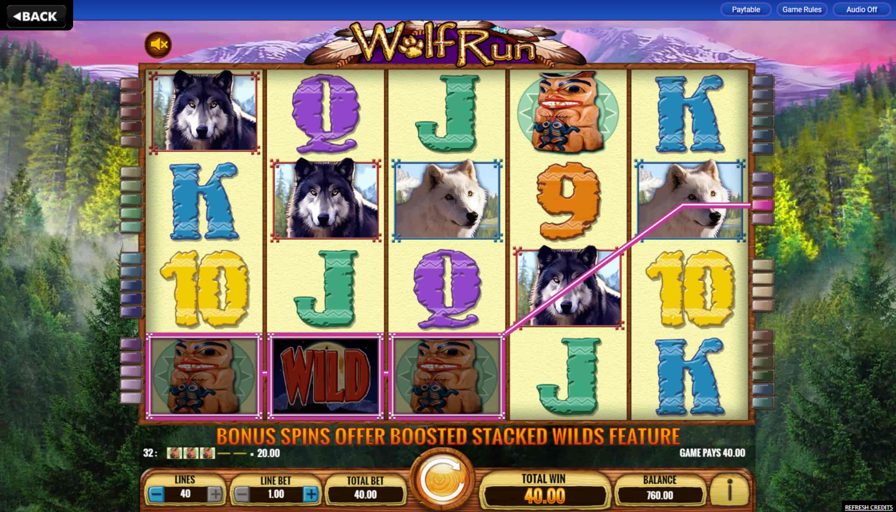 wolf run tragamonedas