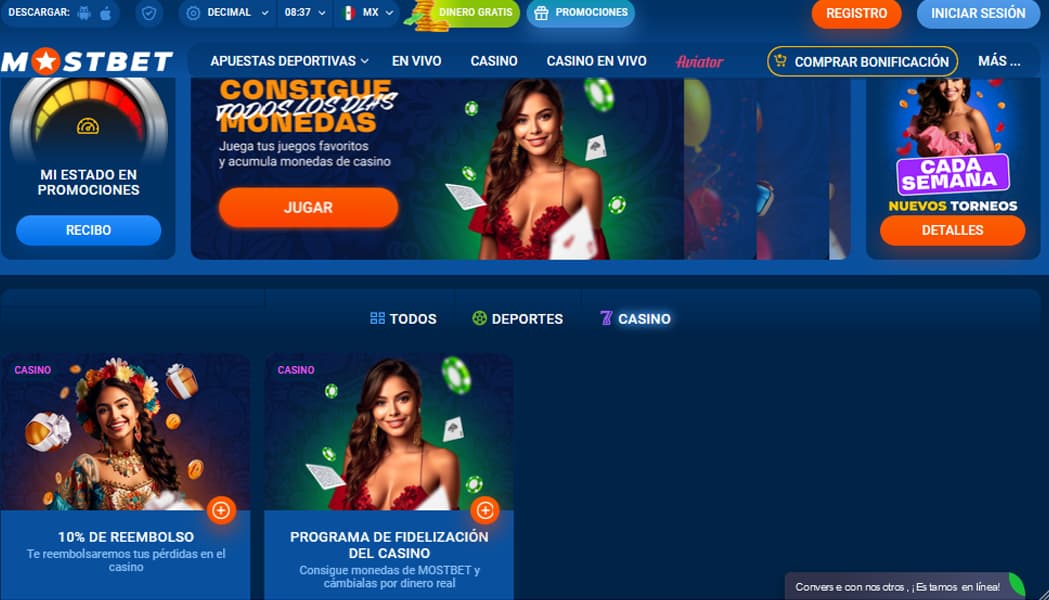 Mostbet Casino Bonos y promociones