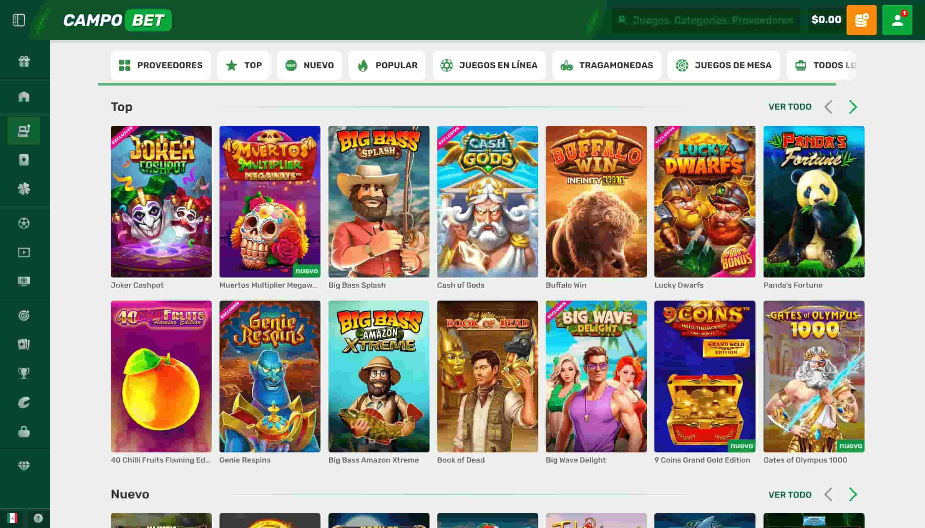 Colección de Juegos Campobet México
