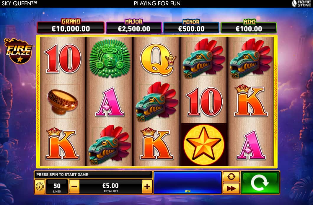 Juego de Casino Sky Queen bonos