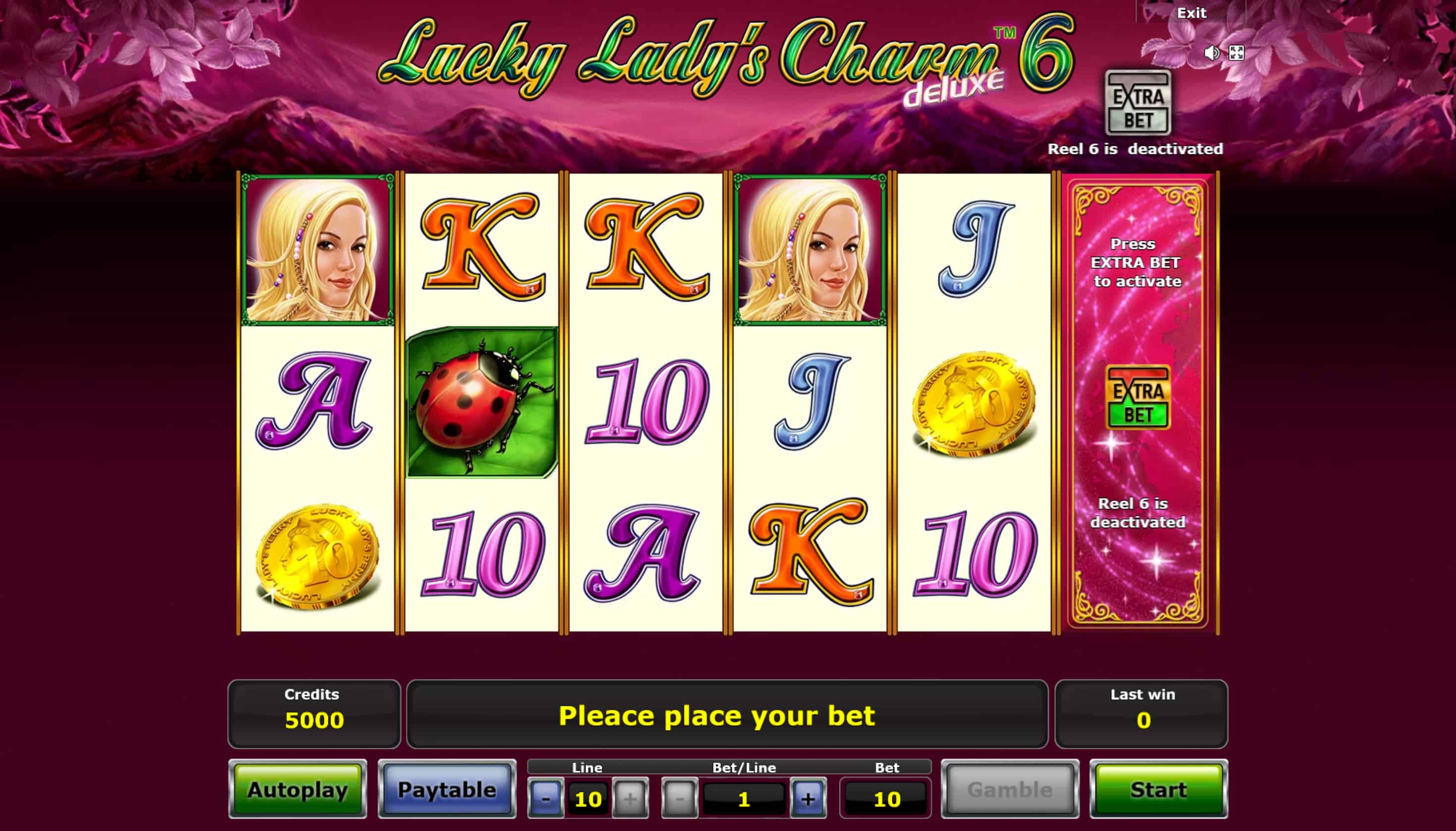 Lucky Ladys Charm Deluxe 6 Inicio