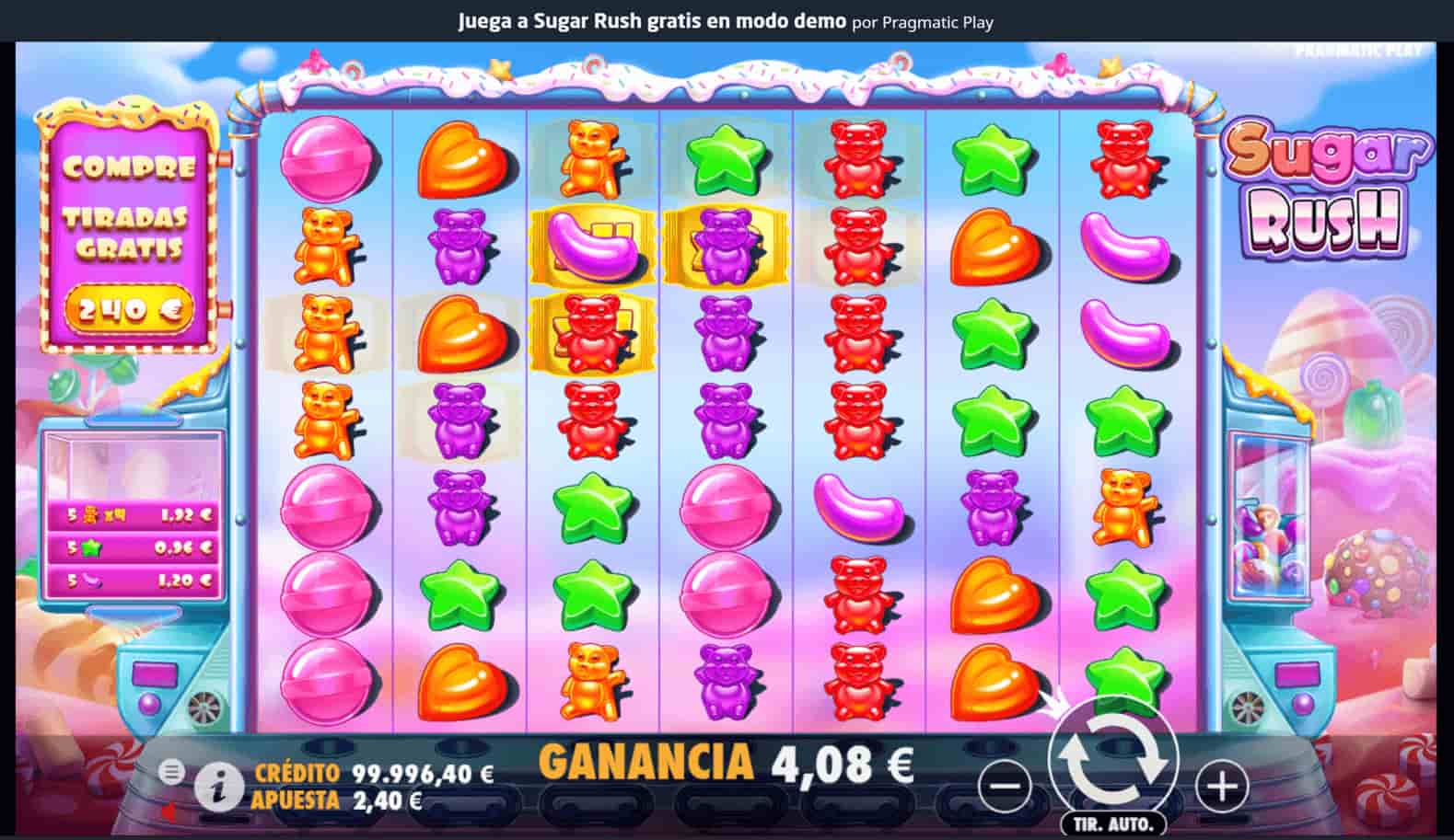 Sugar Rush Tragamomedas