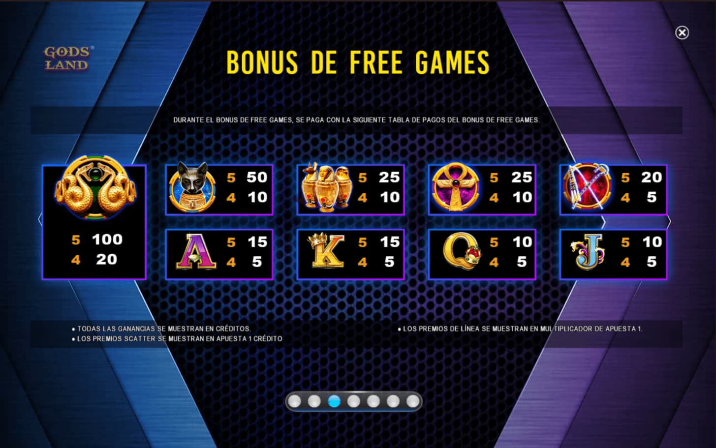 Link King Gods Land Bonus