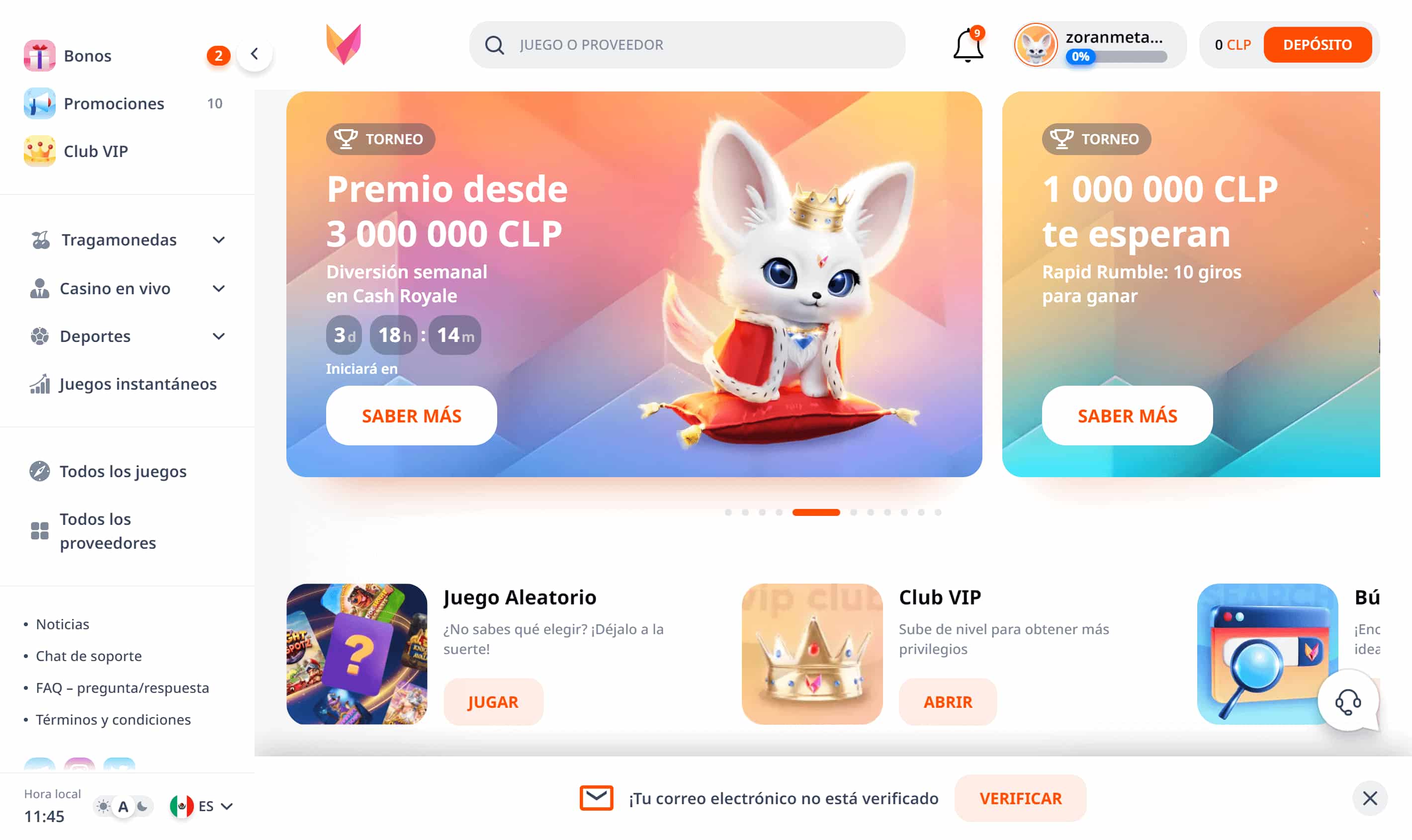 Monro Casino Homepage