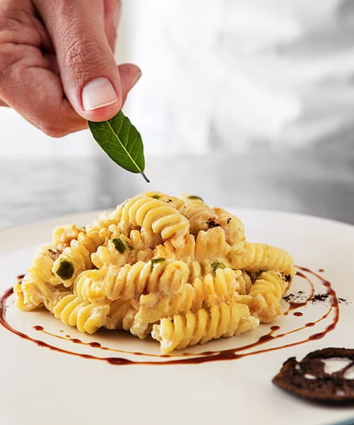 Serving Barilla pasta