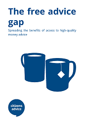Cover report image for "the free advice gap"