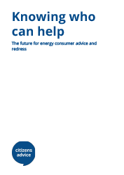report cover for Knowing who can help