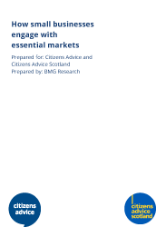How small businesses engage with essential markets report cover