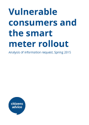 cover report image for Vulnerable consumers and the smart meter rollout report