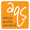Advice Quality Standard logo on an orange background