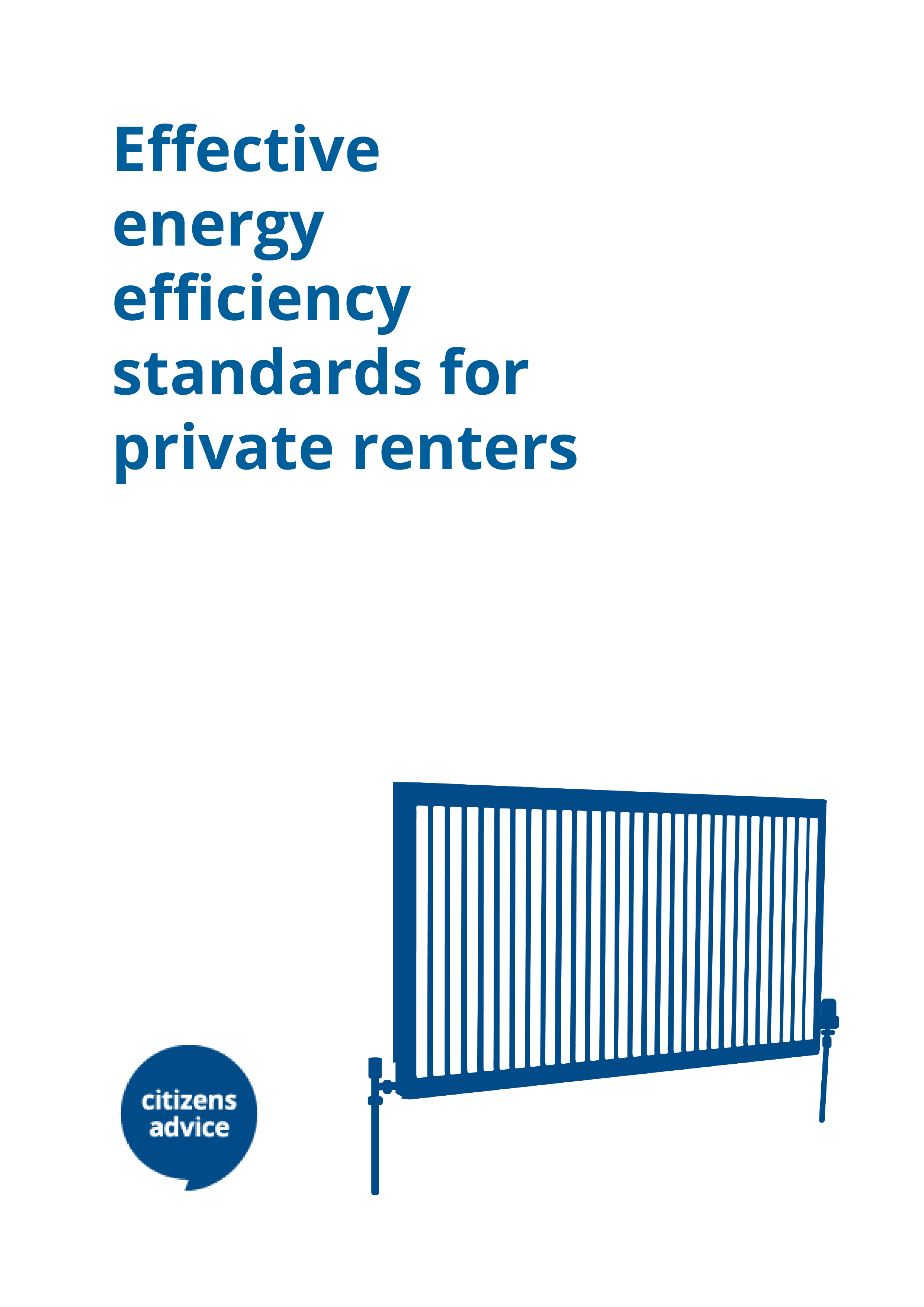 Effective energy efficiency standards for private renters