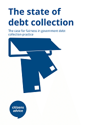 Cover report for "The state of debt collection"